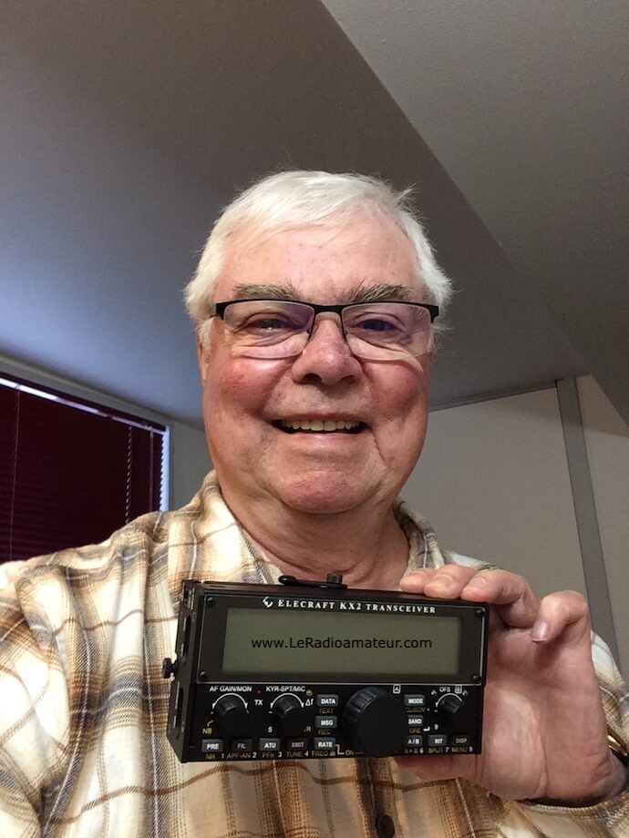 Mon émetteur-récepteur préféré de télégraphie QRP : le KX2 de Elecraft.